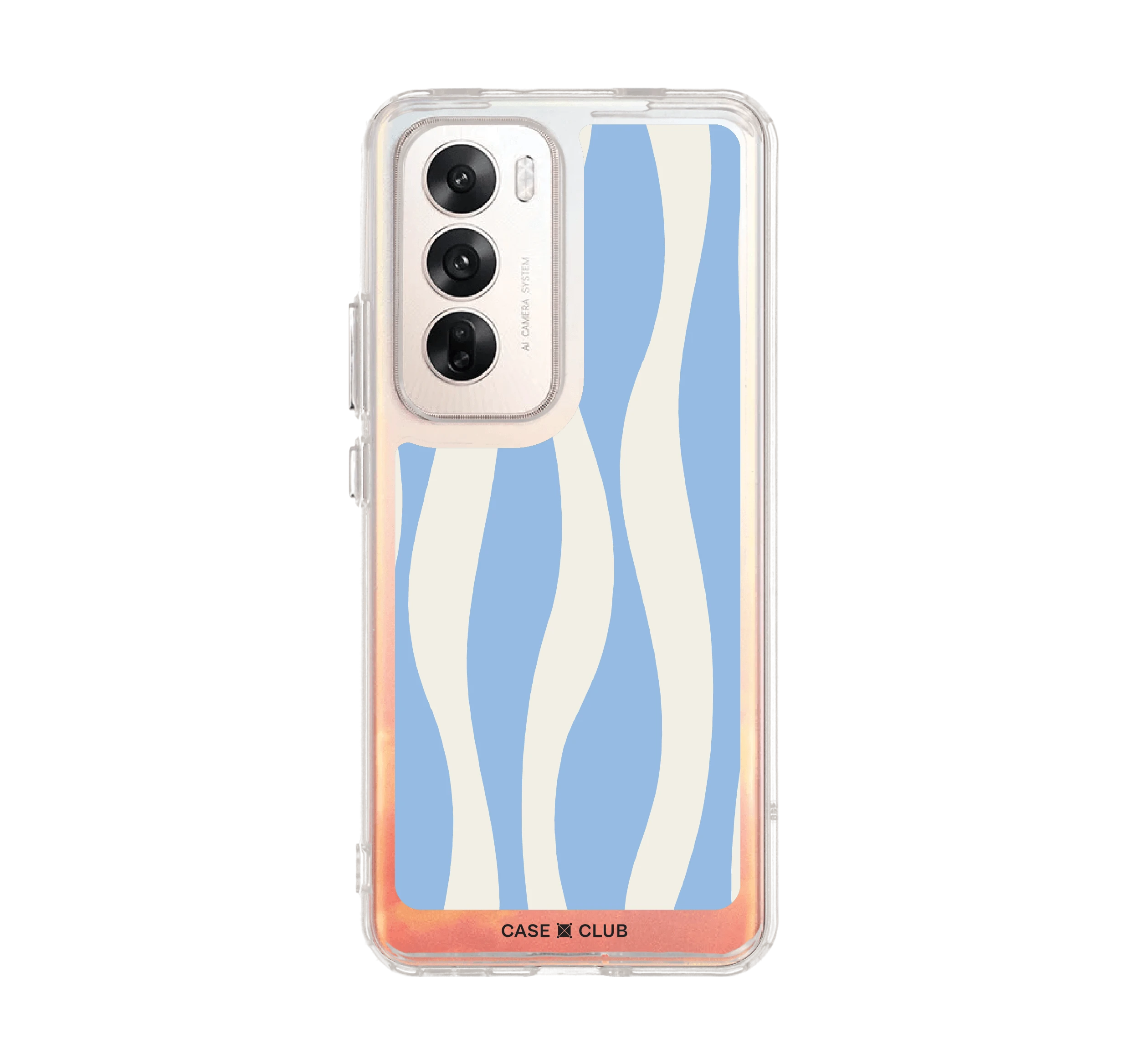 white & blue wavy pattern